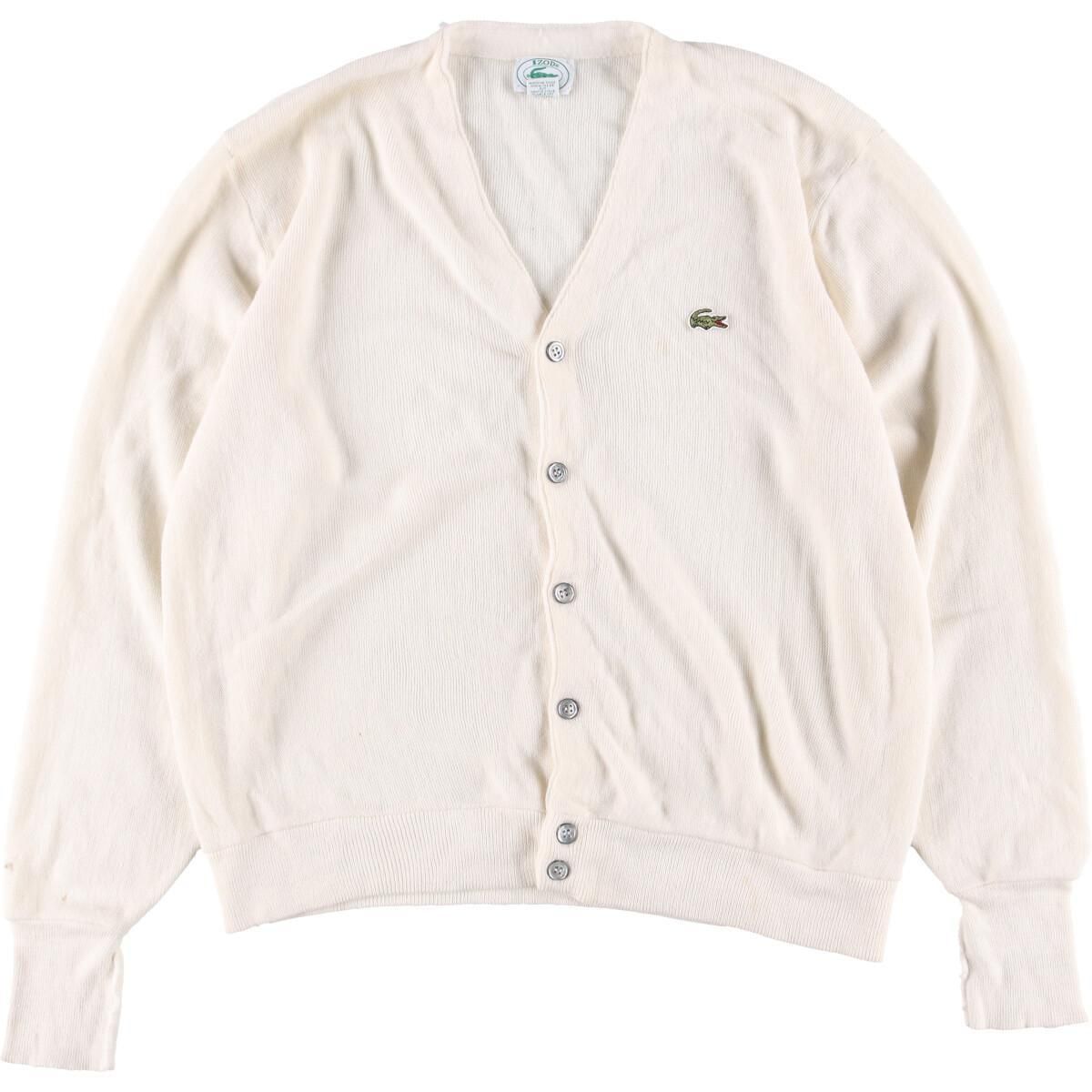 古着 80年代 ラコステ LACOSTE IZOD アクリルニットカーディガン USA製 メンズM ヴィンテージ/eaa316910