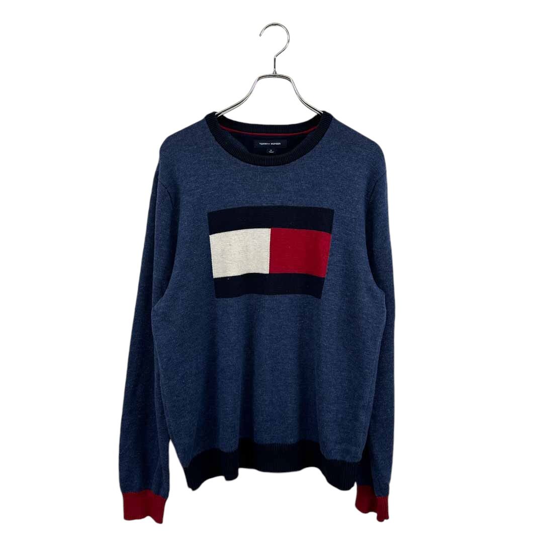 Tommy Hilfigerニット セーター トミーヒルフィガー ロゴ ブルー Tommy Hilfigerニット セーター トミーヒルフィガー ロゴ ブルー