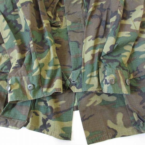 70s USA製 実物 米軍 RDF LC-1 迷彩 ジャケット L-R リーフカモ ERDL