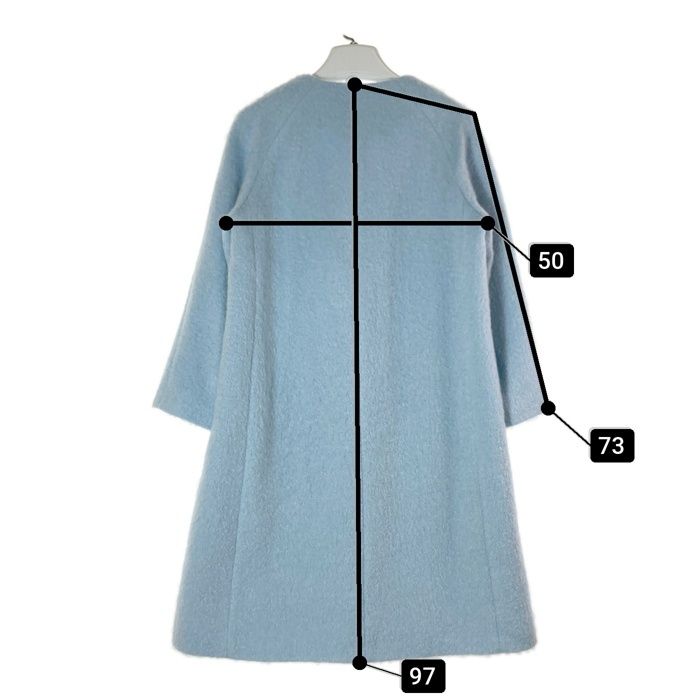 ANAYI モヘヤ シャギー Vネックノーカラーコート 36 ANAYI モヘヤ シャギー Vネックノーカラーコート 36 - メルカリ