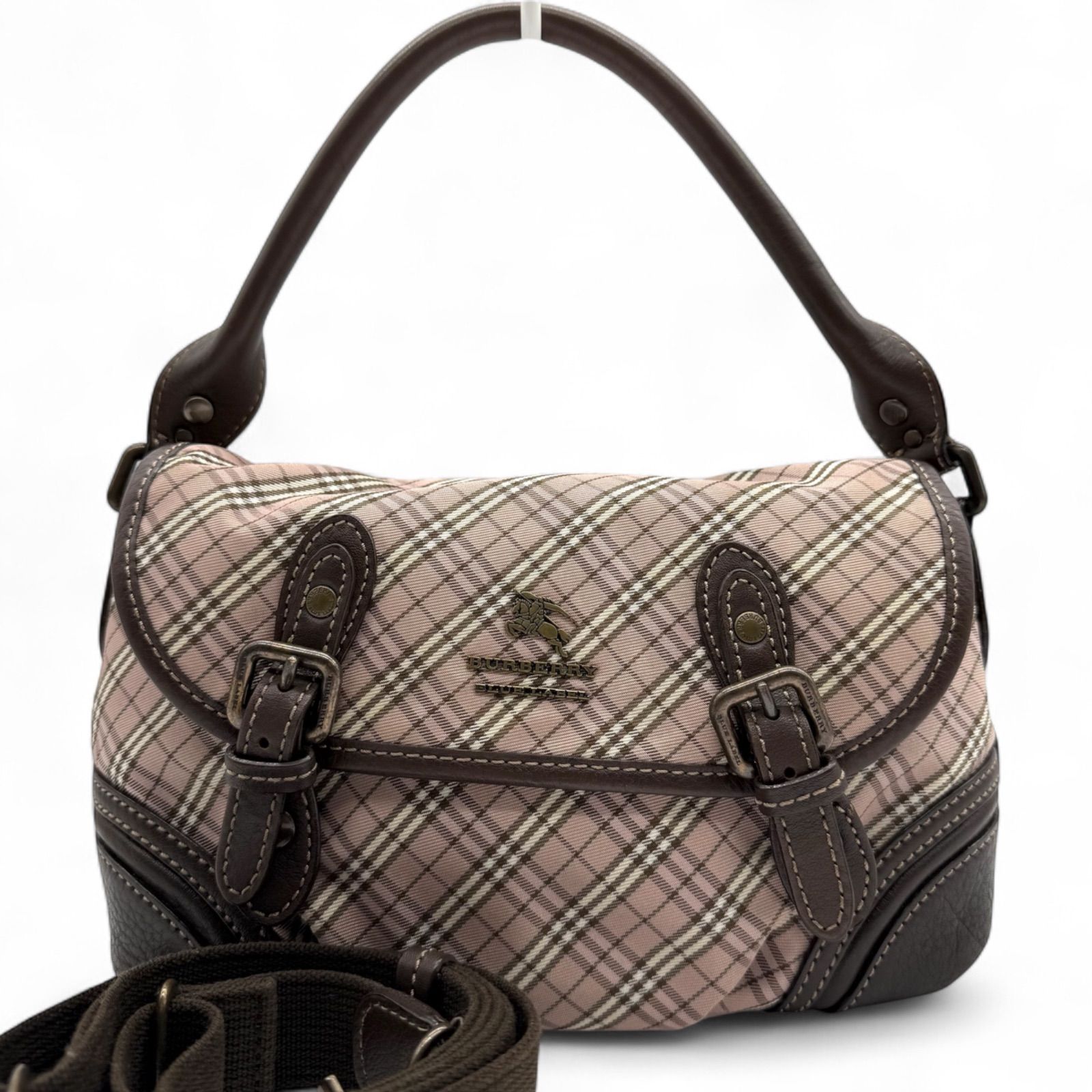 美品○ BURBERRY BLUE LABEL バーバリーブルーレーベル 2way 