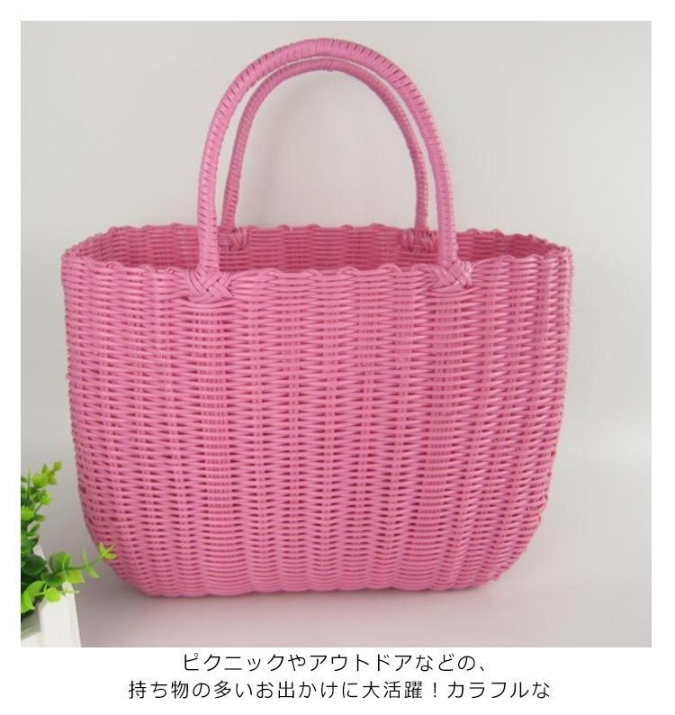 かごバッグ ジャンボ L ランチバッグ トート 買い物かご 買い物