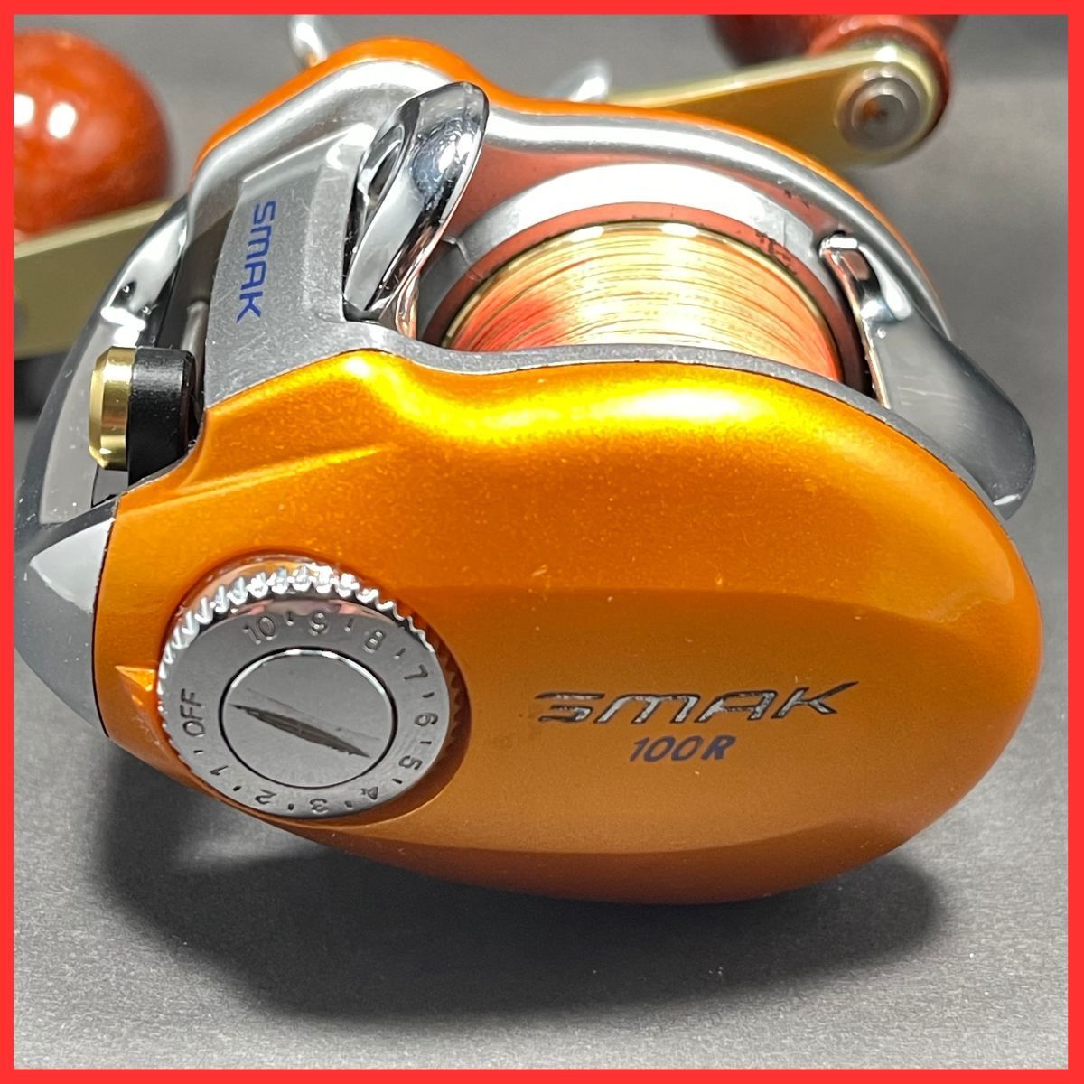 【中古良品】ダイワ スマック 100R 右 DAIWA SMAK ベイトリール Yahoo!オークション -「スマック100r」(ダイワ) (ベイトリール