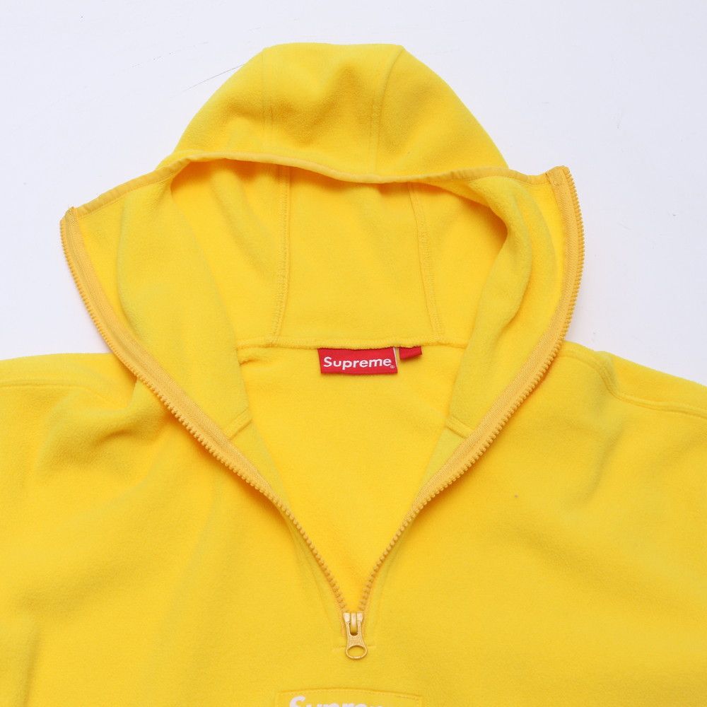 極美品 Supreme シュプリーム ハーフジップ フリース フーディー 