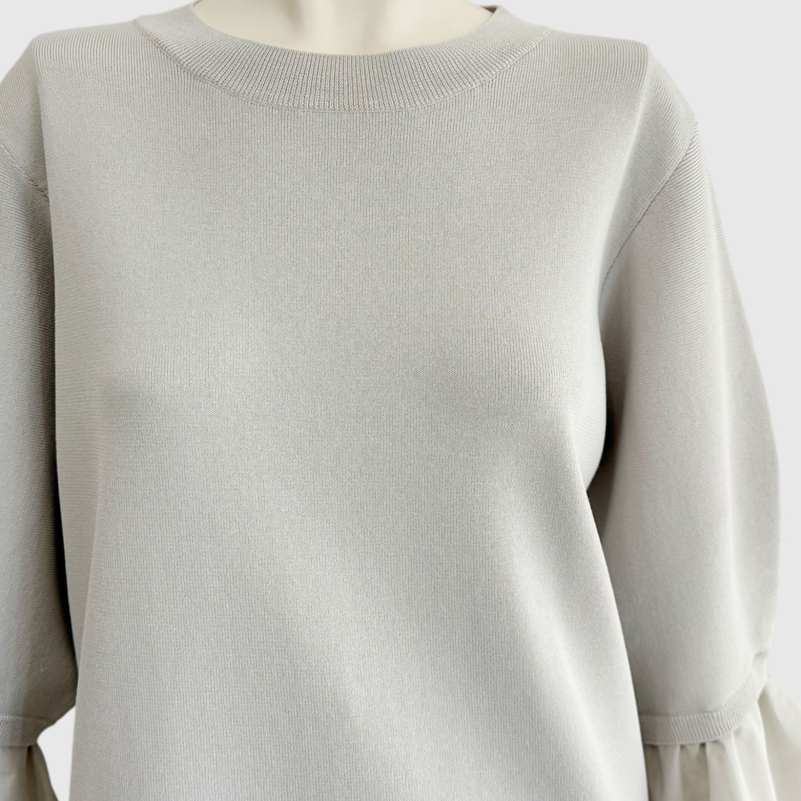 極美品✨ADORE アドーア ダブルラッフルカフニット ブラック 38 ADORE