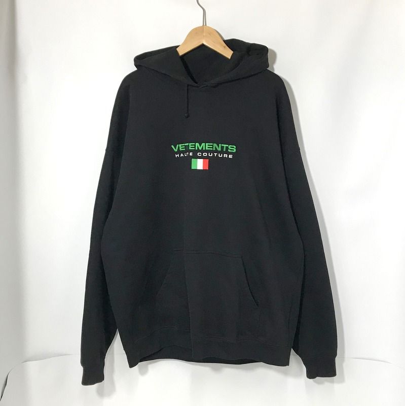 VETEMENTS パーカー フーディー Haute Couture Logo hoodie 刺繍 ロゴ 長袖 カジュアル 古着 メンズ Sサイズ  ヴェトモン トップス A11347◇ - メルカリ