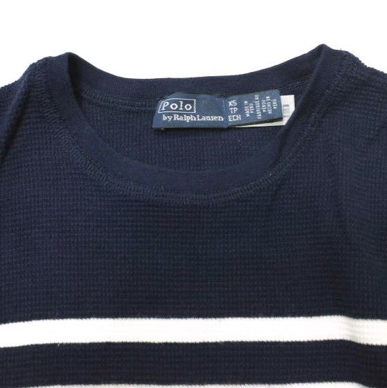 Polo Ralph Lauren M ワッフルニット 新品タグ付き POLO RALPH LAUREN ポロ・ラルフローレン ボーダーワッフル