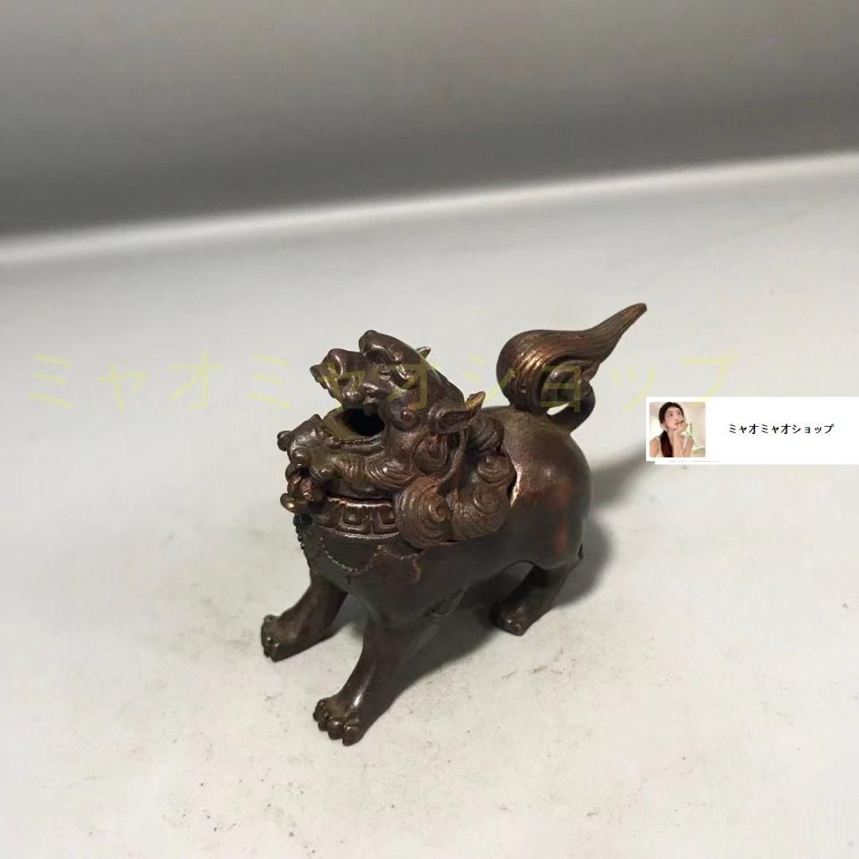 銅 細工 香炉 獅子香炉 香道具 茶道具 装飾品 工芸品 置物