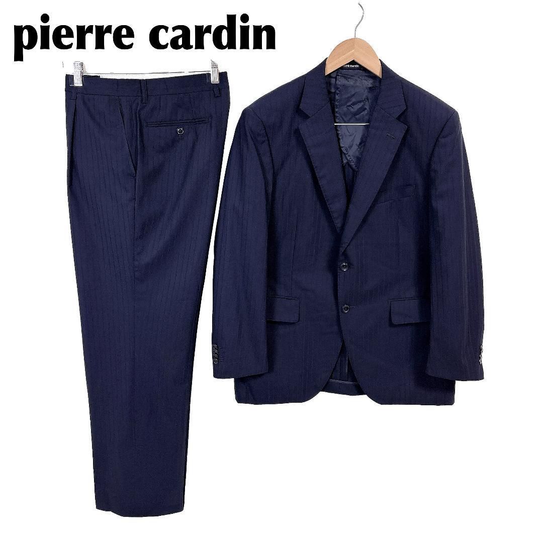 現行タグ pierre cardin スーツセットアップ 98AB6 紺