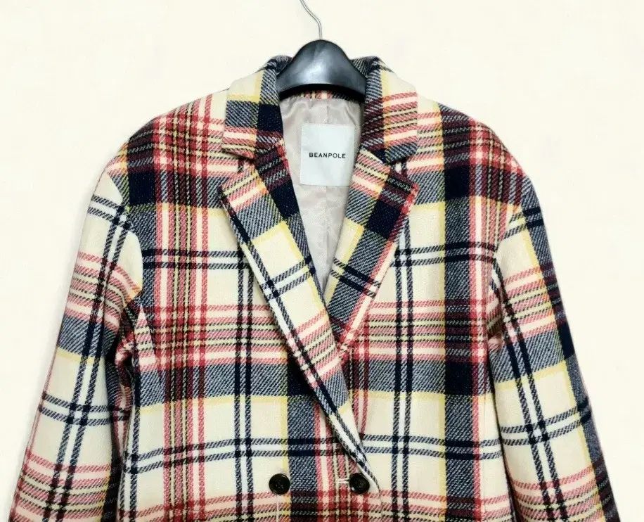 66 BEAN POLE ビーンポール レディース コート ウールコート 毛織コート チェック レディースコート 95