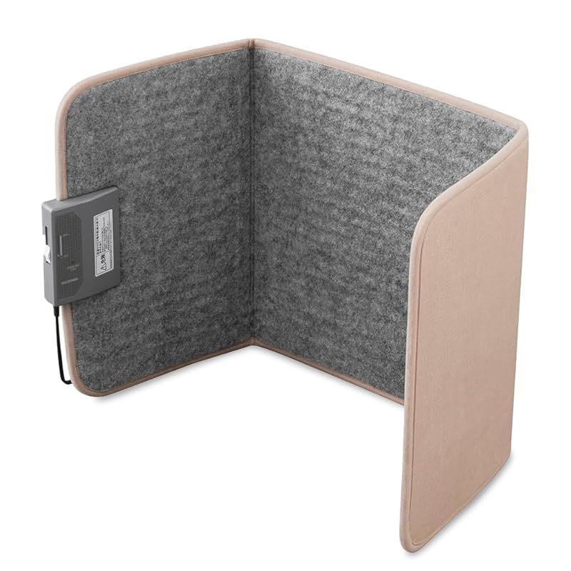 182HK 家電 [山善] パネルヒーター デスクヒーター ひざかけ付き 足元