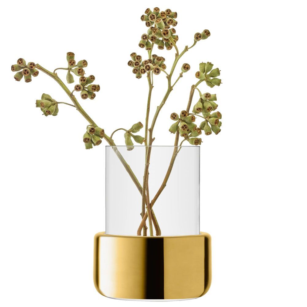 LSA  Aurum オーラム Vase / Lantern クリアゴールド LAV03 G1746-20-358 / エルエスエー フラワーベース 花器 花瓶 キャンドルホルダー
