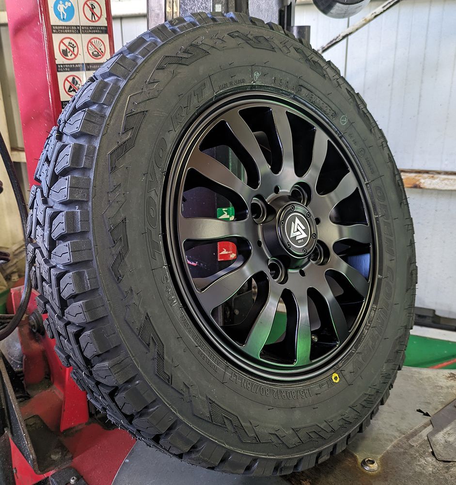 軽トラ アゲトラ ハイゼット アトレー キャリー Nバン 12インチ トーヨー オープンカントリーRT 145/80R12 80/78N  バウンティコレクション マゥドエックスツー - メルカリ