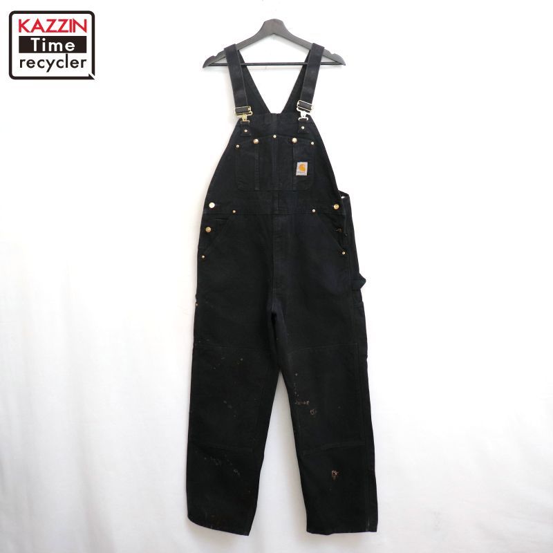 00s Carhartt BLK ダブルニー ダック オーバーオール メンズ XLサイズ
