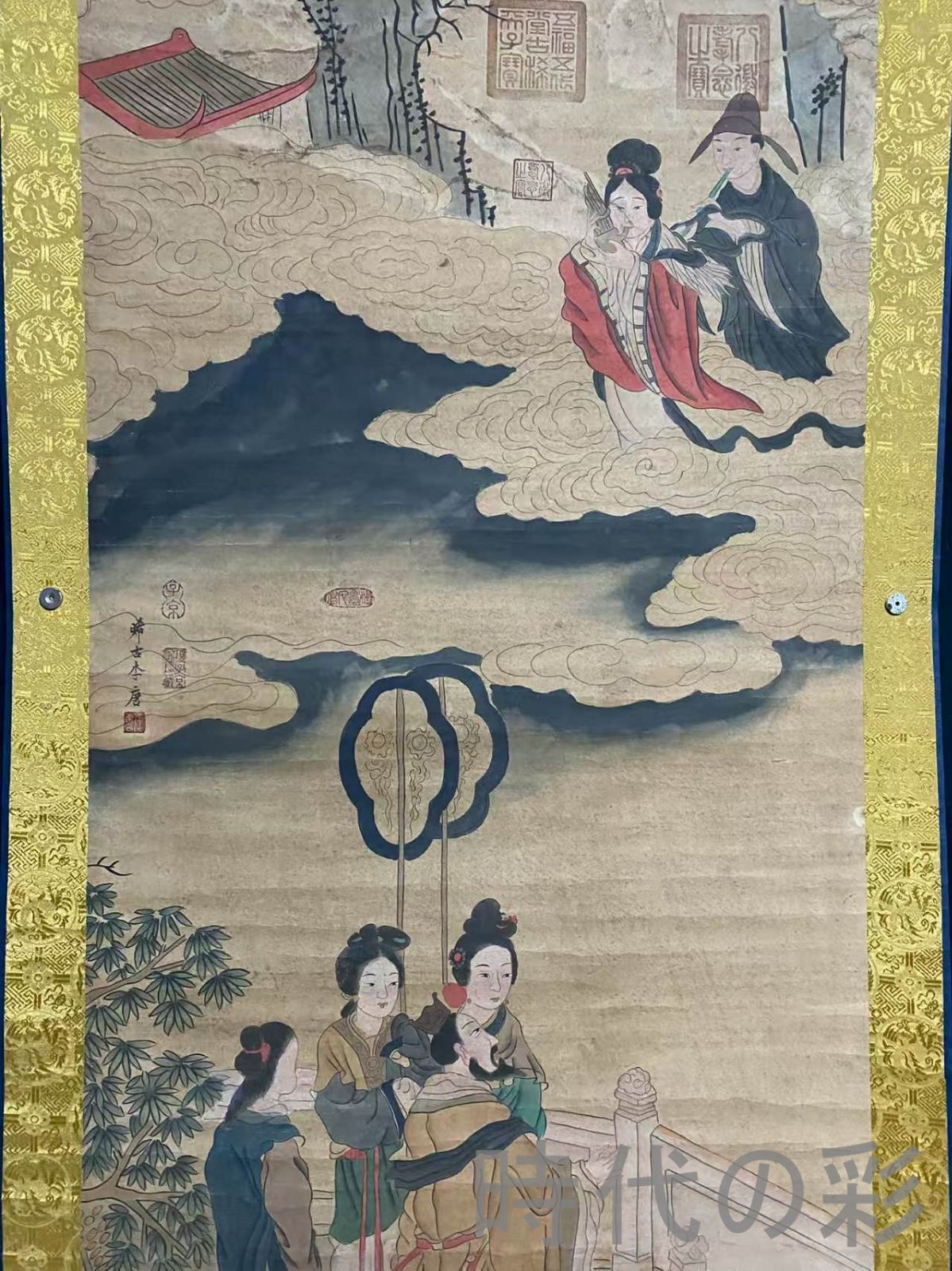 中国古美術 宋代 李唐款 人物画 宣紙 四尺中堂画 肉筆 手描き 唐物 掛け軸 水墨画 水彩画 国画 絵画 古画 書道 名家書画 古玩 R0709181809