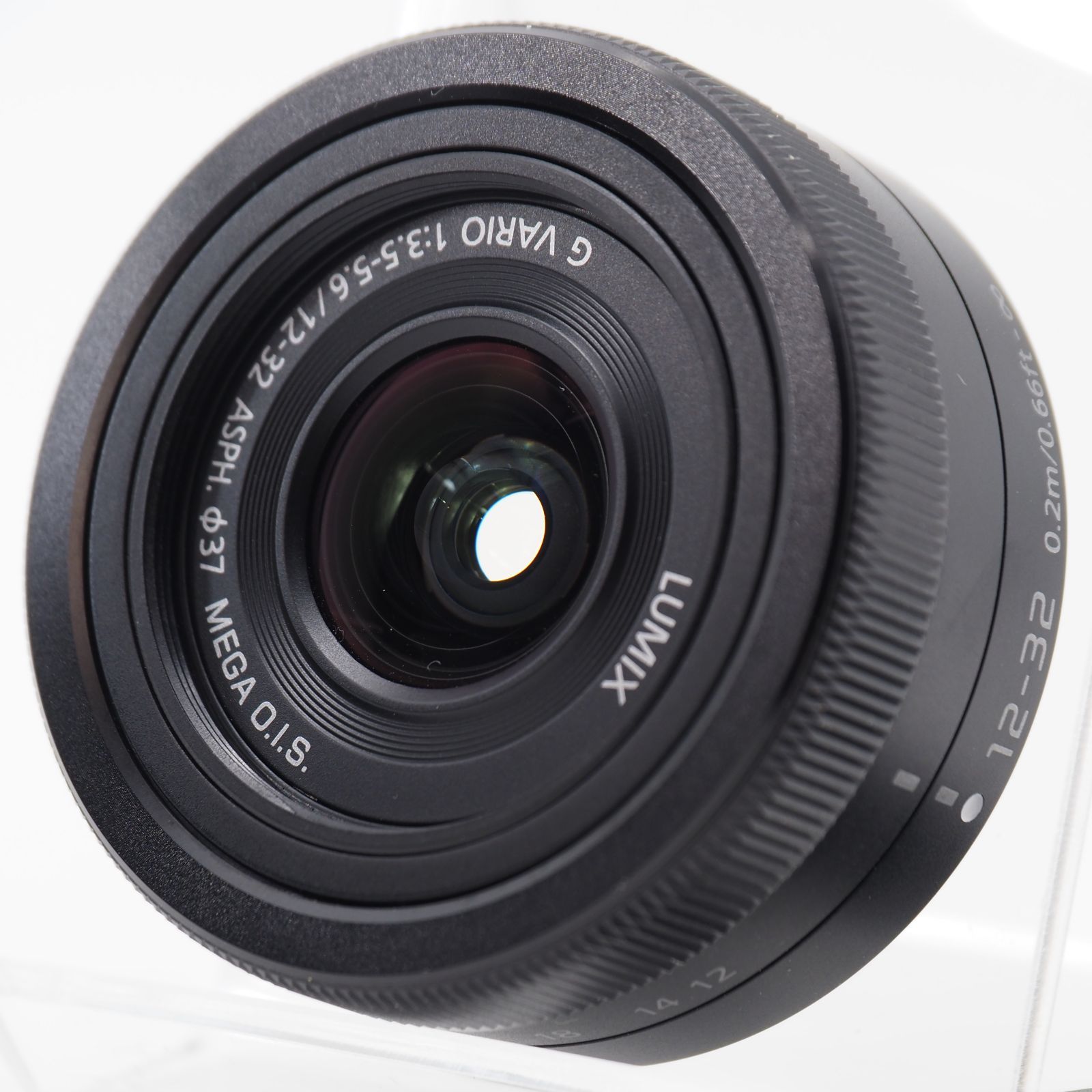 ☆ほぼ新☆パナソニック 標準ズームレンズ マイクロフォーサーズ用 ルミックス G VARIO 12-32mm/F3.5-5.6 ASPH./MEGA O.I.S. ブラック H-FS12032-K - メルカリ