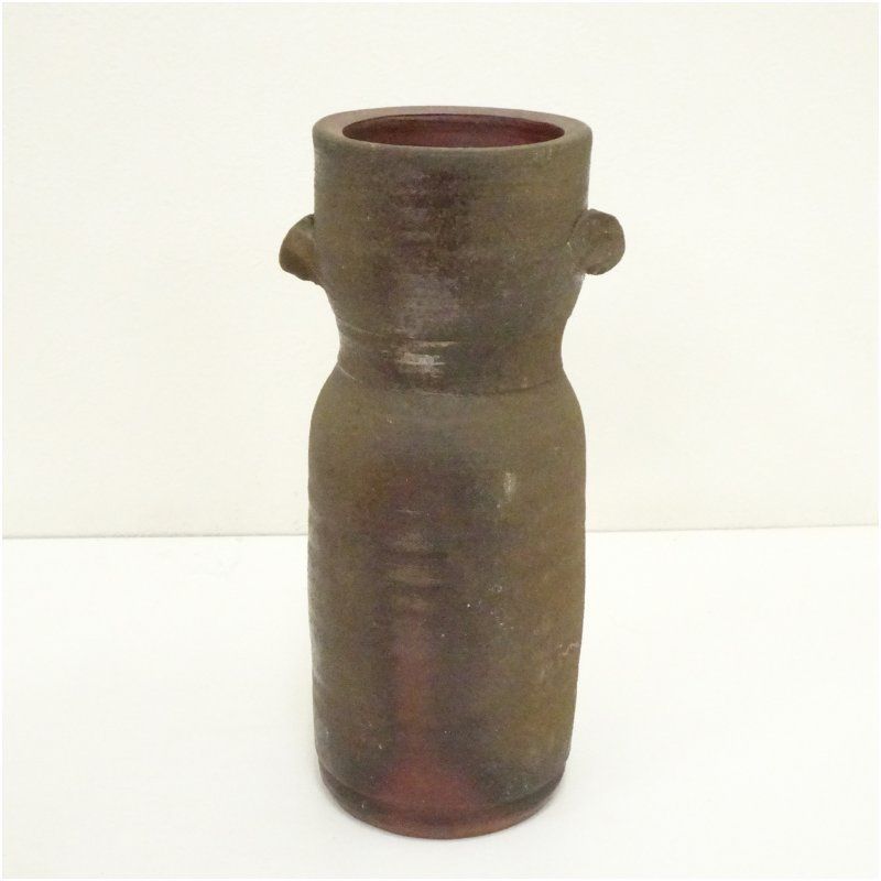 備前焼 人間国宝 藤原雄造 花入（共箱） 花入れ 茶道 茶道具 花瓶 花器