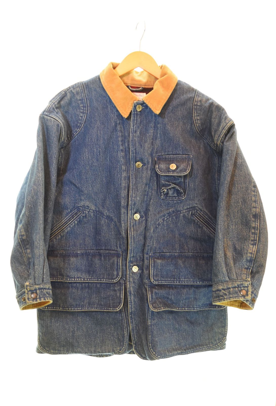 ラルフローレン　デニムカバーオール　ハンティングジャケット ラルフローレン RalphLauren 80年代 80s ハンティングジャケット