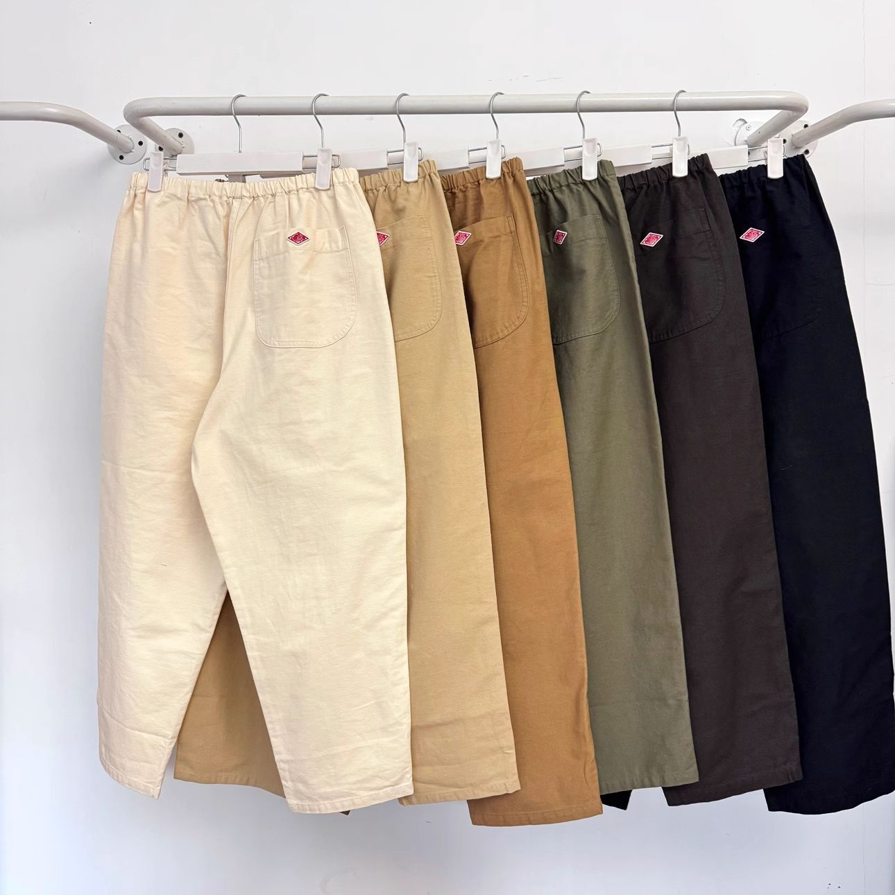 DANTON ダントン パンツ カジュアルパンツ カーキ グリーン グレー 34 36 S M レディース メンズ 男女兼用 おしゃれ 通勤 通学 日常用