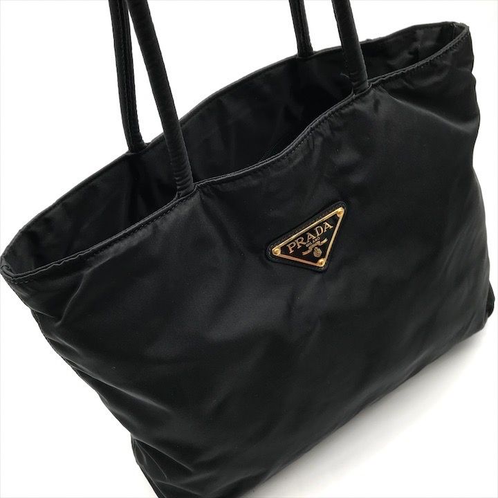 良品 PRADA プラダ ナイロン テスート 三角ロゴ トート バッグ