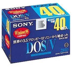 お買い得，定番 SONY 3.5インチ 2HD フロッピーディスク 40枚 40MF2HDGEDV DOS/V対応 Windows その他
