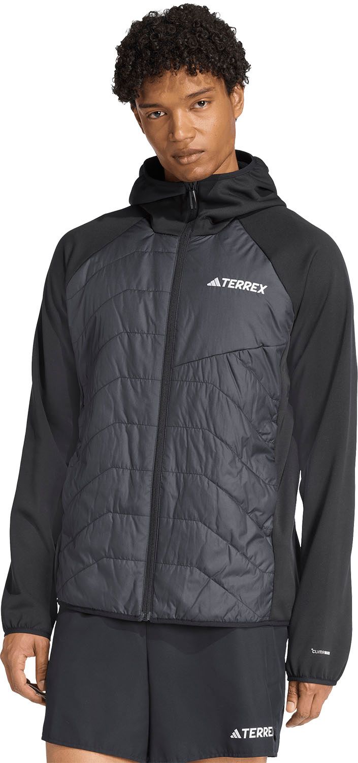 アディダス adidas アウトドア TERREX マルチ クライマウォーム インサレーテッド ハイブリッド フードジャケット KPQ 89 JL 5576 ブラック
