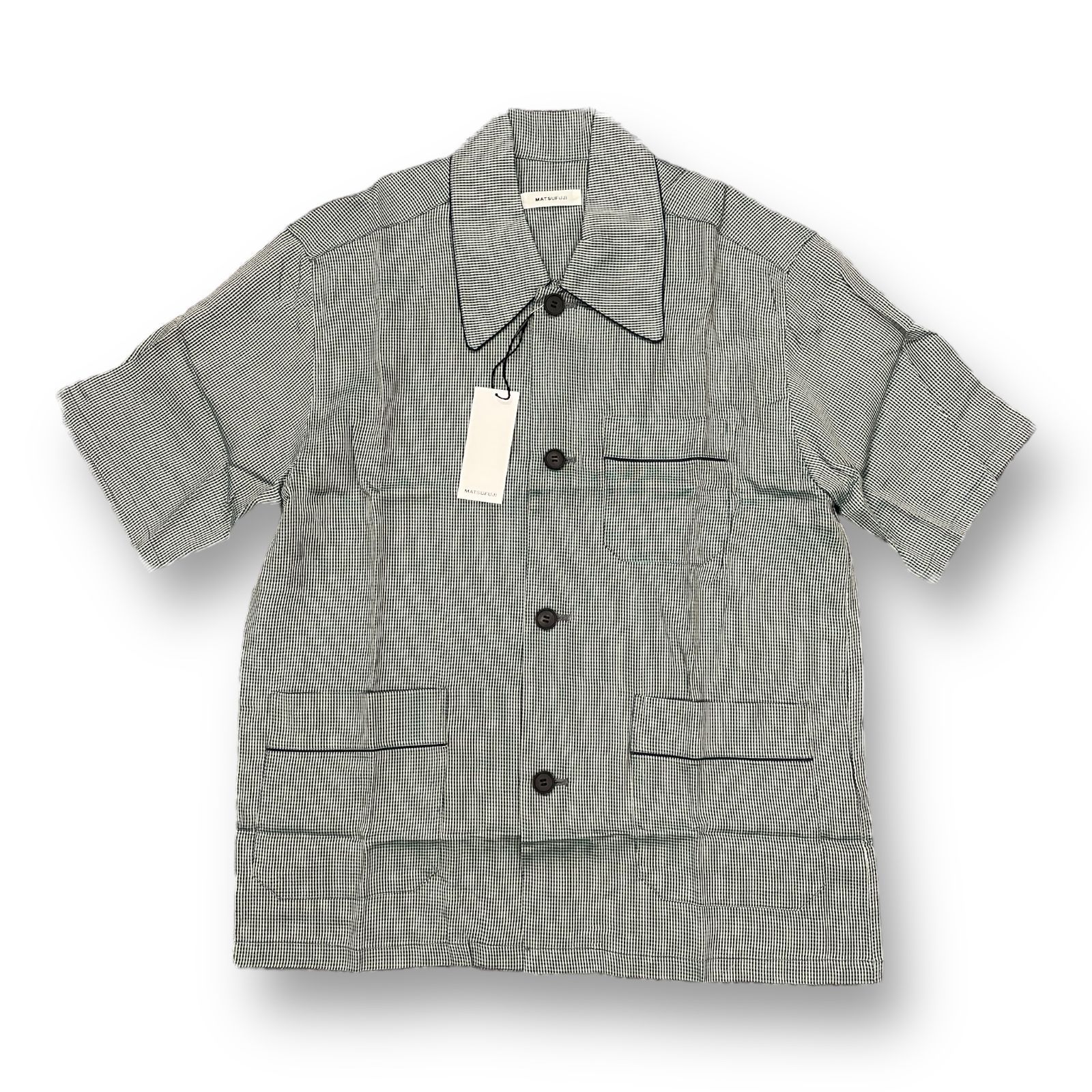 定価34100円 新品 MATSUFUJI 22SS Dobby Weave Short Sleeve Shirt 