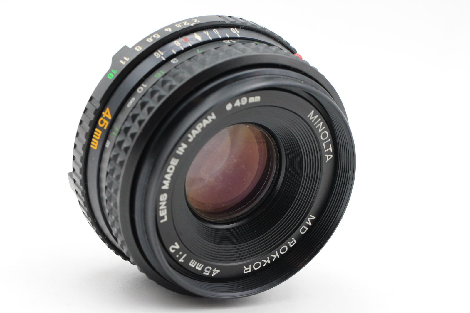 MINOLTA MD ROKKOR 45mm F2 パンケーキレンズ ミノルタのパンケーキレンズ「MD ROKKOR 45mm F2」 – カメトリ