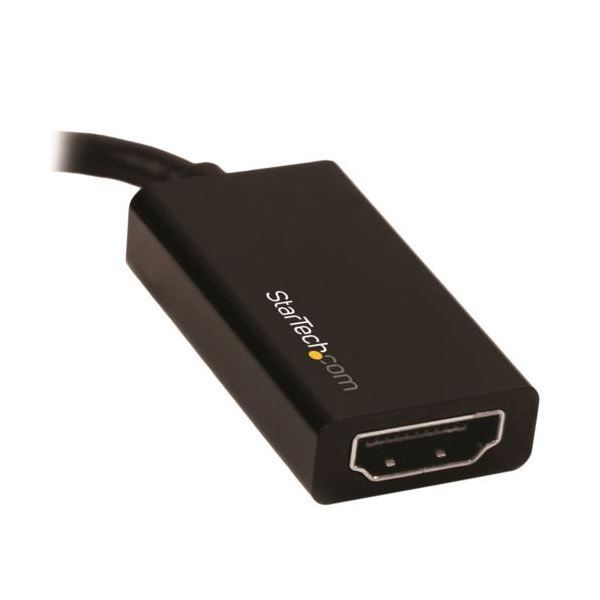 StarTech.com Mini DisplayPort-HDMI変換アダプタ 4K ミニディスプレイポート-HDMI オス メスブラック MDP2HD4K60S 1個