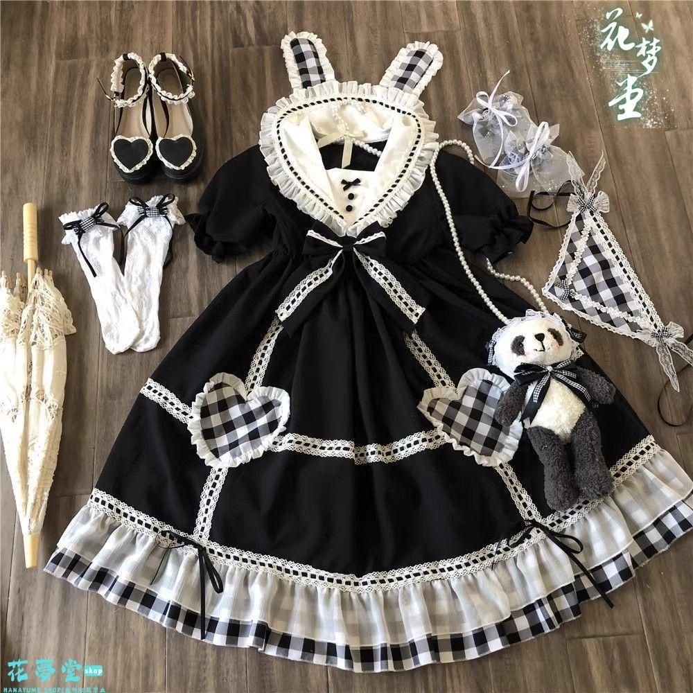 25年 ♥コスプレドレスロリータセット 仮装 オリジナル jsk ロリータ ワンピース 撮影会 舞台 イベント 原野空間-240