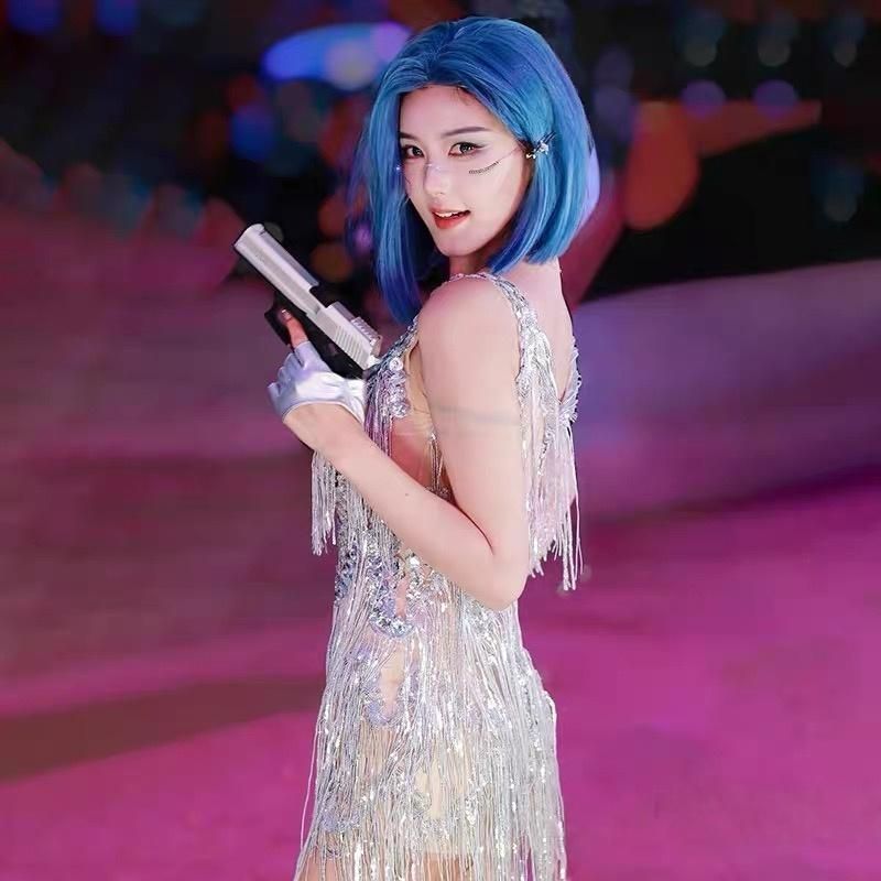 オリエンタル衣装 フリンジネックライン