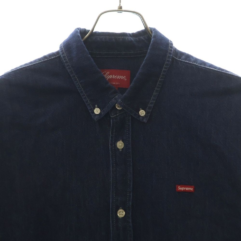 トップス Supreme 22AW Small Box Shirt Denim Supreme Small Box Shirt 