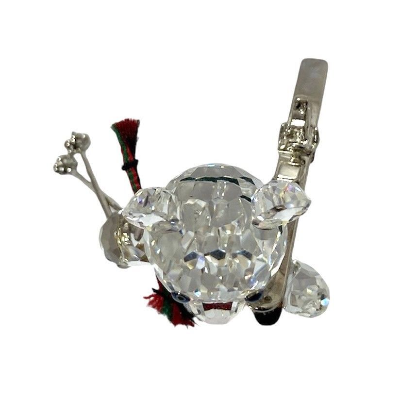 SWAROVSKI】クリスベア スキー クリスタル クマ/熊 ガラス 置物 SWAROVSKI】クリスベア スキー クリスタル クマ/熊 ガラス 置物