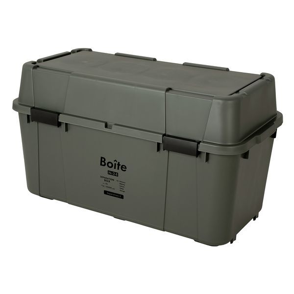 【新品・14営業日以内発送】LIV PLUS ベストコ 4988562003737 Boiteガレージ セパレーションボックス 2分別 105L カーキ MA－4127【沖縄離島販売不可】