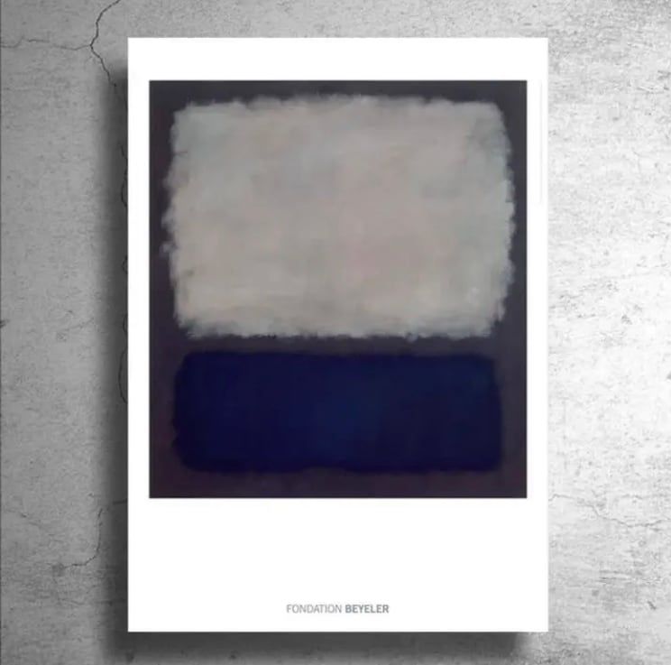 額装済/Ohne Titel 1956（マーク ロスコ）/アートポスター MARK ROTHKO