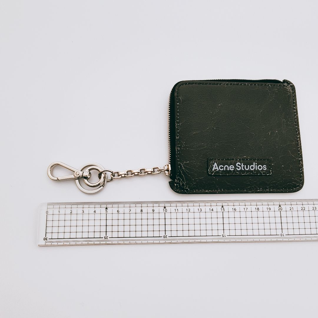 新品未使用】Acne Studios ジップレザーウォレット キーリング コイン
