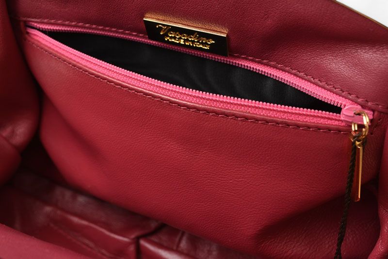 Vasadino バッグ がま口 イタリア製 クロコダイル/ワニ革 ハンドバッグ 