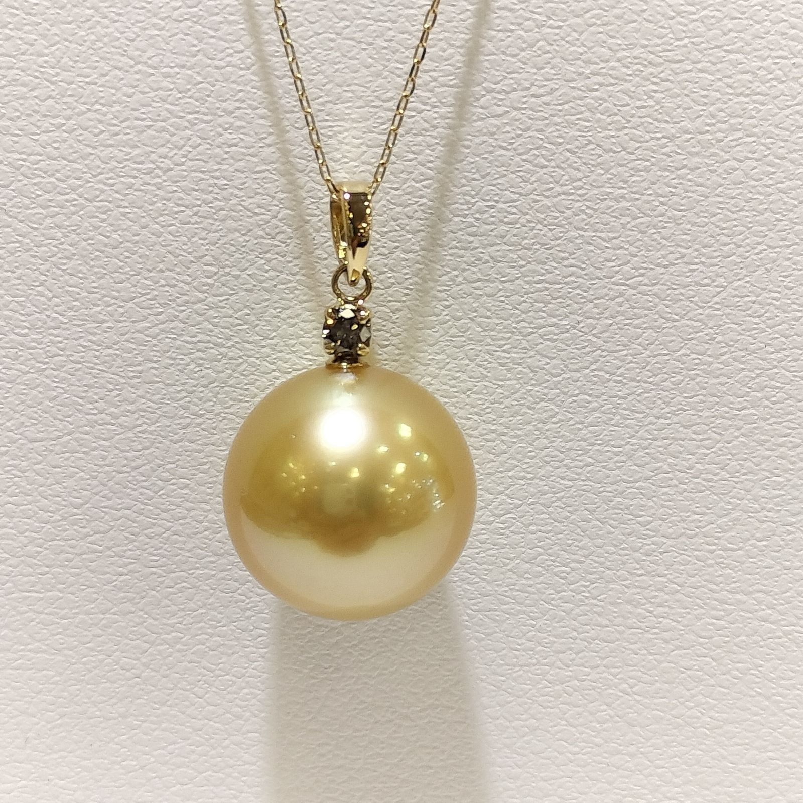 GSTV⭐K18YG　白蝶真珠ナチュラルゴールデンデザインネックレス　約４５cm K18YG 白蝶真珠ナチュラルゴールデンパールペンダントネックレス