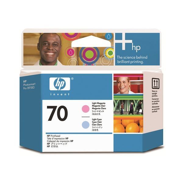 (まとめ) HP70 プリントヘッド ライトマゼンタ／ライトシアン C9405A 1個  