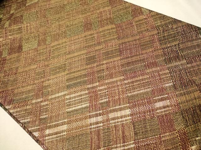 平和屋着物○ひなや工房 くむ・あむ・おる 伊豆蔵明彦 全通柄袋帯