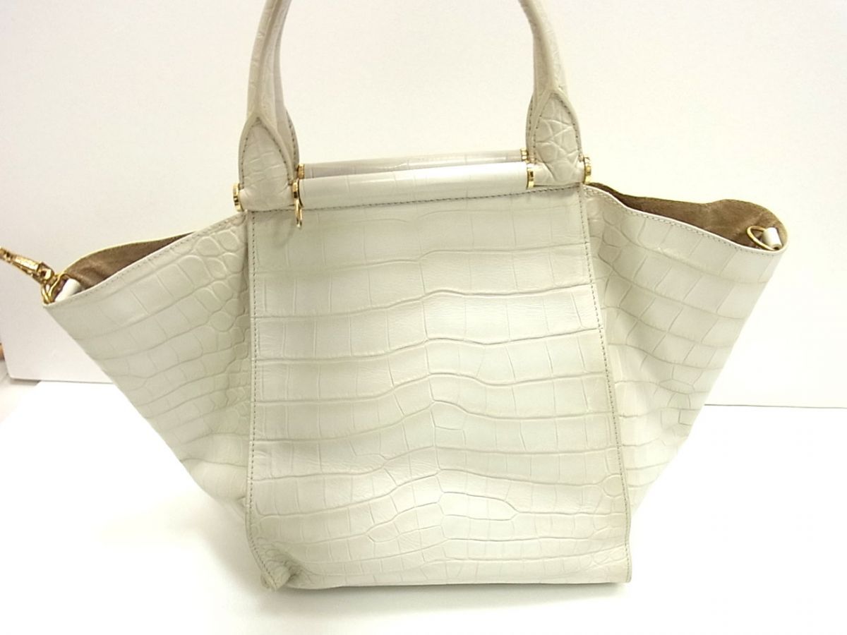 【美品】マックスマーラ　トートバッグ　本革　レザー　クロコ型押し　ブラック 楽天市場】マックスマーラ クロコ型押しの通販