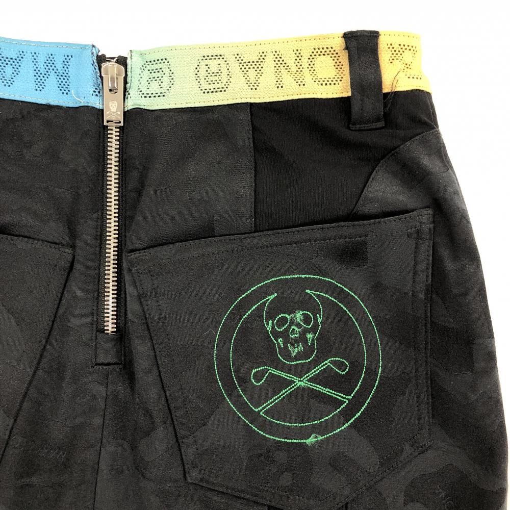 MARK & LONA カモフラスカート 迷彩 ゴルフウェア ブラック系 36 MARK