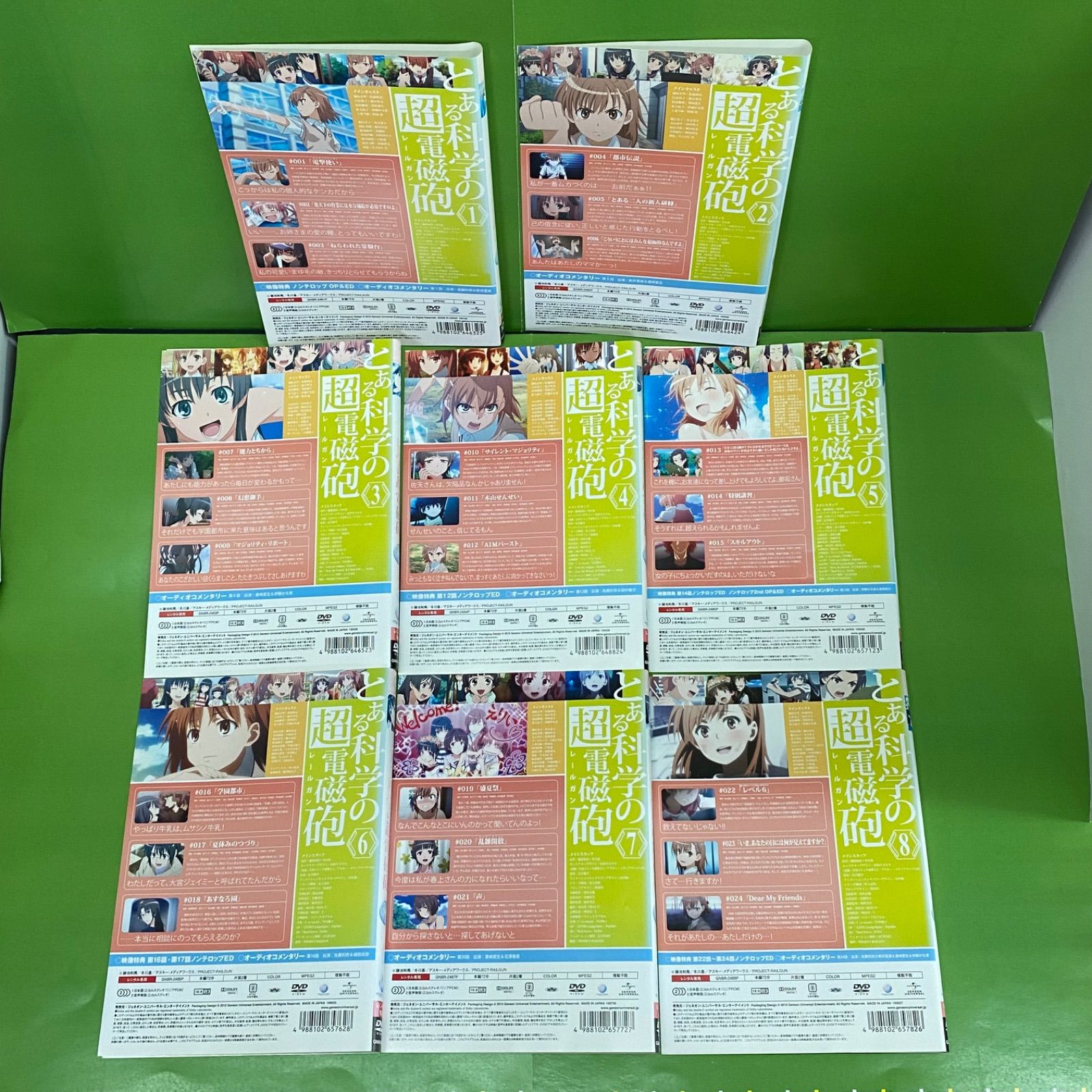 とある科学の超電磁砲 全8巻 [レンタル落ち] DVD - メルカリ
