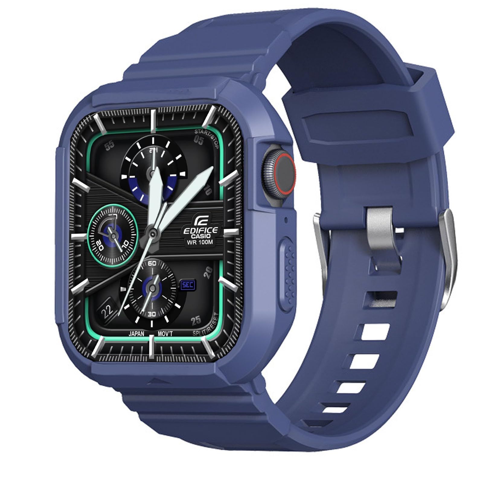 42mm アップルウォッチ バンド バンド ケース カバー 耐衝撃 44mm PC TPU 二重構造 45mm 軍用グレードの保護 スポーツバンド 落下 Watch 衝撃 吸収 Apple 耐久性 傷防止 装着簡単 コンパチブル Apple Watch