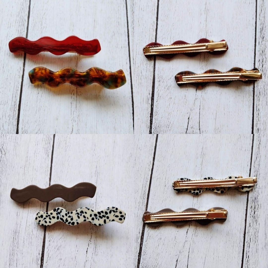 ꫛꫀꪝ【ダルメシアン柄トリプル】ベビーヘアクリップ　キッズヘアクリップ　ヘアピン ꫛꫀꪝ【ダルメシアン柄トリプル】ベビーヘアクリップキッズヘア