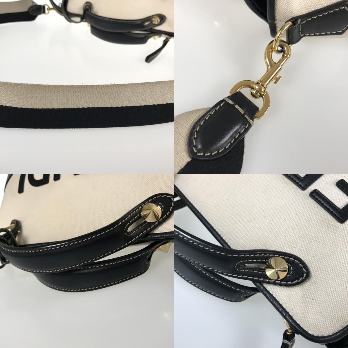 フェンディ FENDI バイザウェイ 8BL146 キャンバス ハンドバッグ kkd【中古】