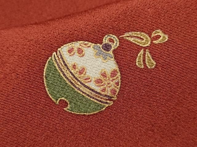 平和屋着物▽上質な小紋 単衣 鈴 金彩 正絹 逸品 CAAV9418ze