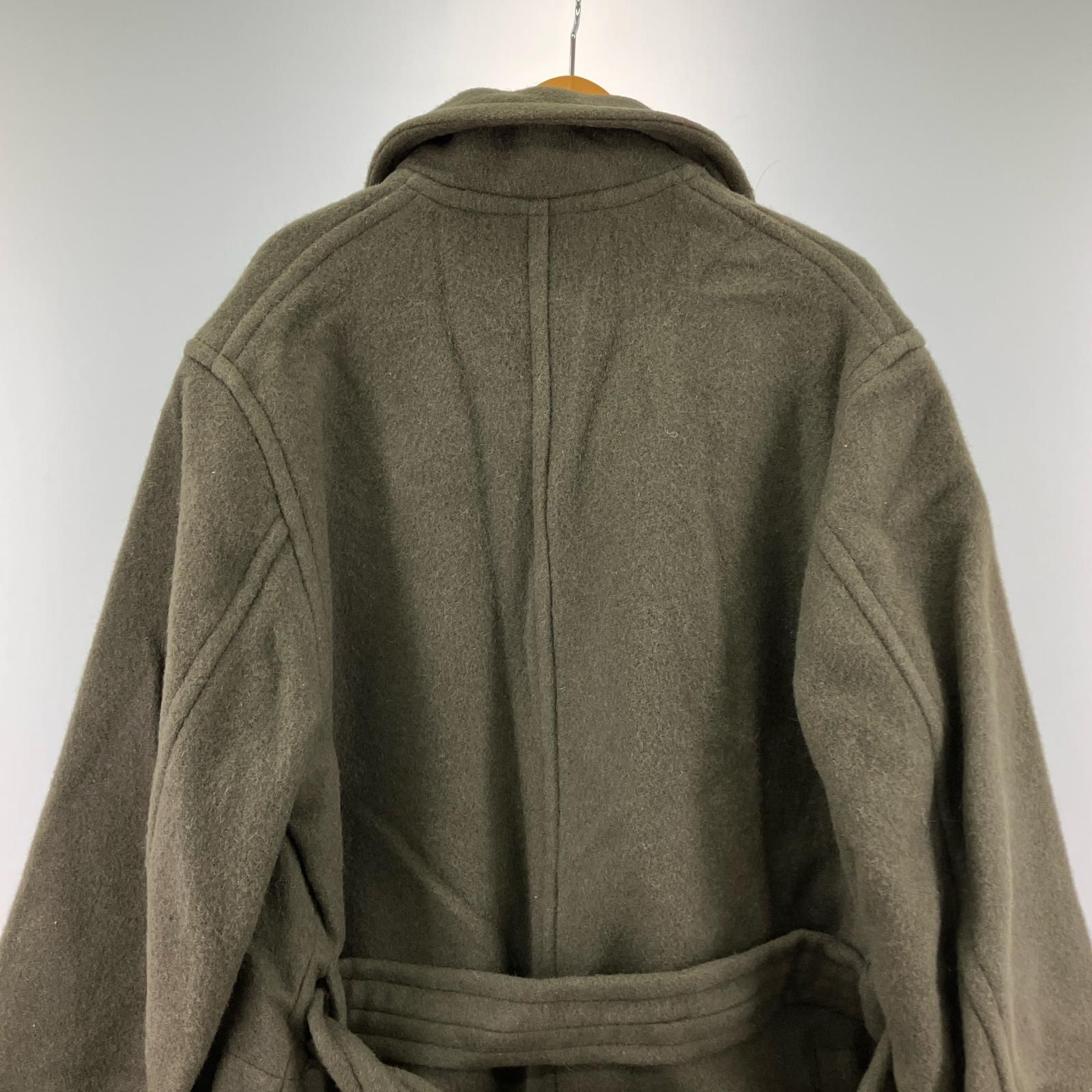 LEMAIRE 22AW WRAP COAT ｳｰﾙﾛﾝｸﾞﾗｯﾌﾟｺｰﾄ XS ﾌﾞﾗｳﾝ - メルカリ