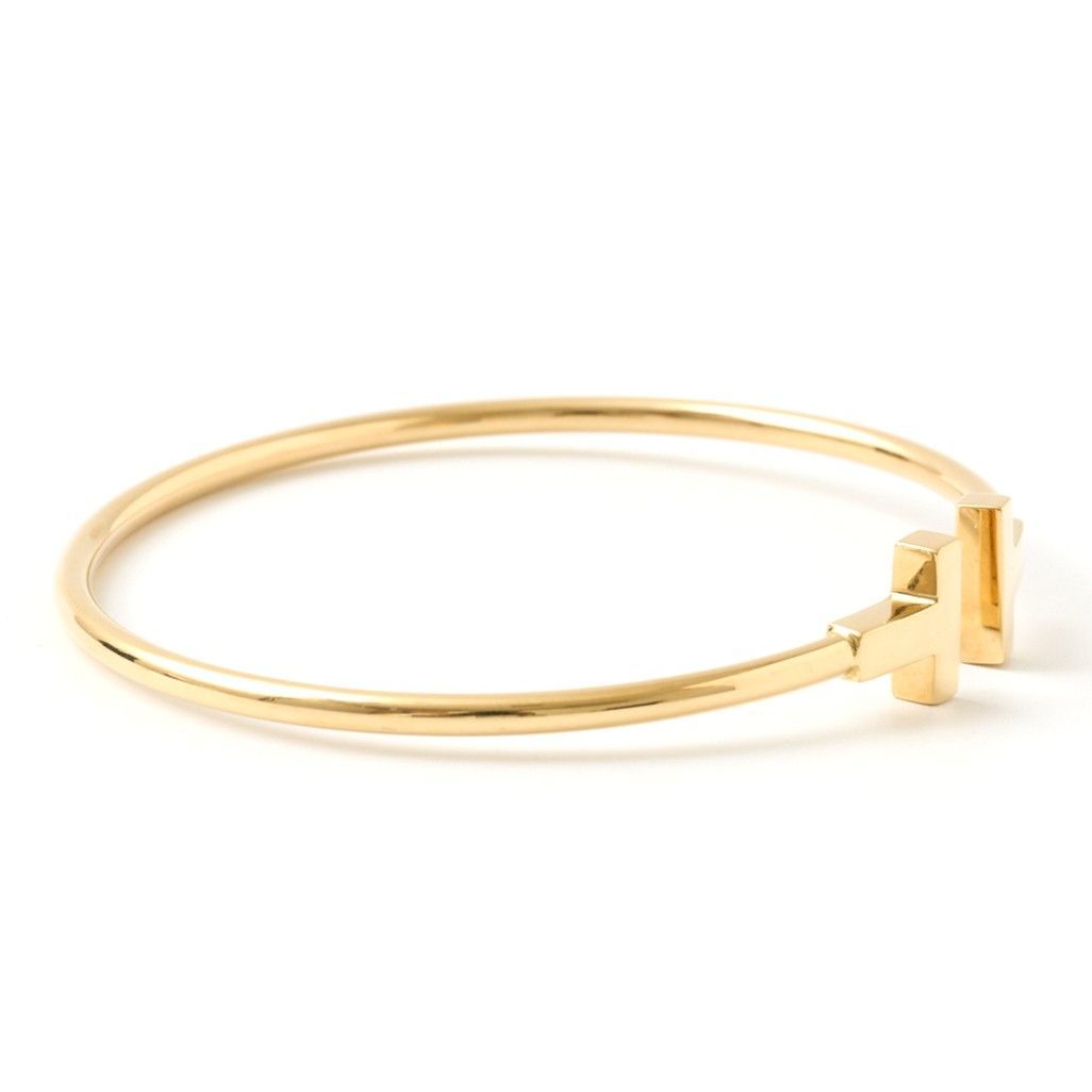ティファニー ブレスレット Tワイヤー バングル K18 Yellow Gold 楽天市場】ティファニー TIFFANY&CO. ブレスレット ティファニー