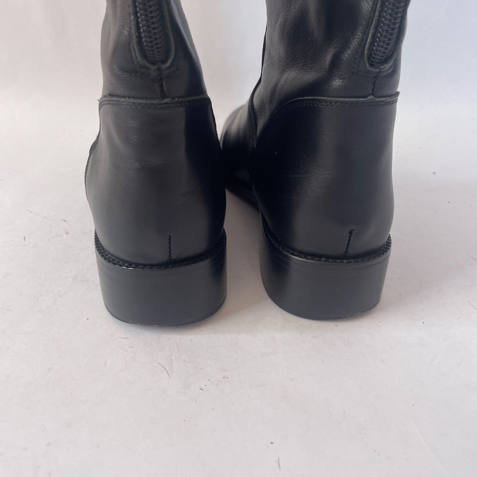 美品　オデットエオディール　ショートブーツ　23.5 ブラック　レザー　日本製 ODETTE E ODILE（オデット エ オディール） ショートブーツ 23cm